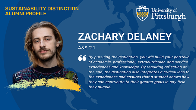 Sustainability Distinction Alumni Profile: Zachary Delaney A&S '21