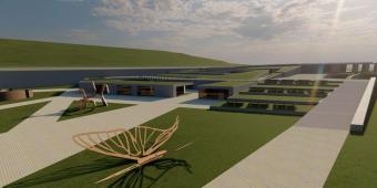 3D rendering of eco-village concept